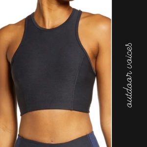 Outdoor Voices Athena Crop Top in Charcoal Gray • M